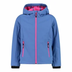 Softshell-Mädchenjacke mit Fix-Hood