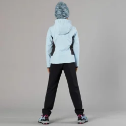 Softshell-Mädchenjacke mit Fix-Hood