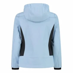 Softshell-Mädchenjacke mit Fix-Hood