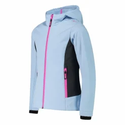 Softshell-Mädchenjacke mit Fix-Hood