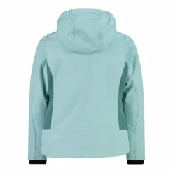 Softshell-Mädchenjacke mit Fix-Hood