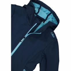 Softshell-Mädchenjacke mit Fix-Hood