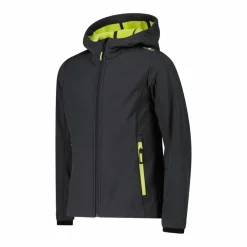 Softshell-Mädchenjacke mit Fix-Hood