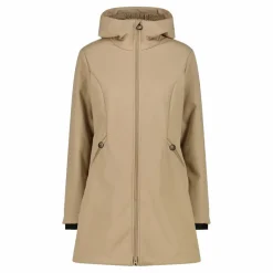 Softshell-Parka für Damen mit Kunstfell