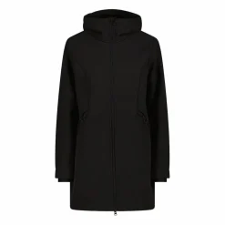 Softshell-Parka für Damen mit Kunstfell