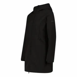 Softshell-Parka für Damen mit Kunstfell