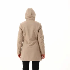Softshell-Parka für Damen mit Kunstfell