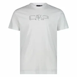 Stretch-Baumwoll-T-Shirt mit Logo
