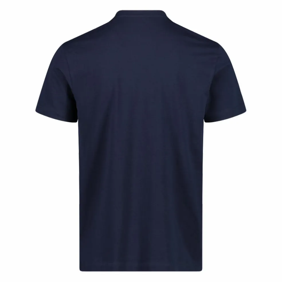Stretch-Baumwoll-T-Shirt mit Logo