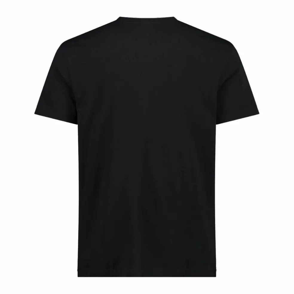 Stretch-Baumwoll-T-Shirt mit Logo