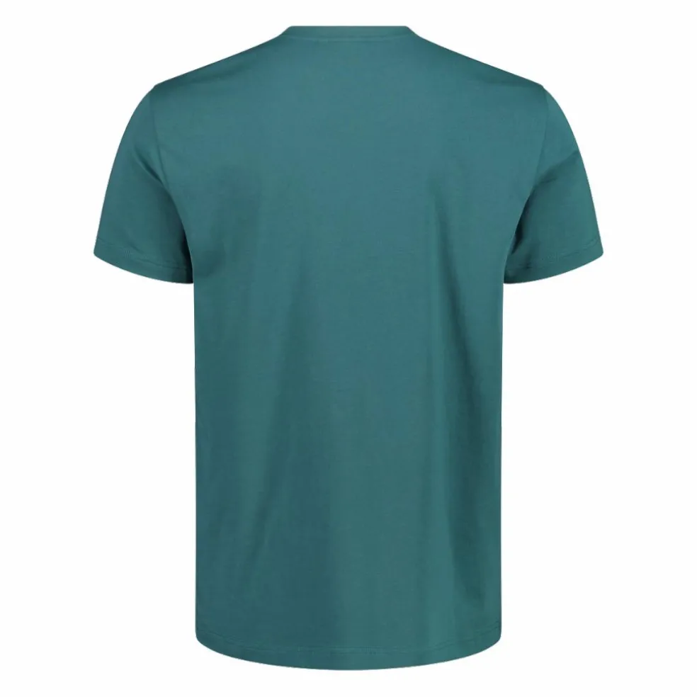 Stretch-Baumwoll-T-Shirt mit Logo