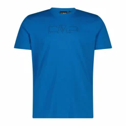 Stretch-Baumwoll-T-Shirt mit Logo