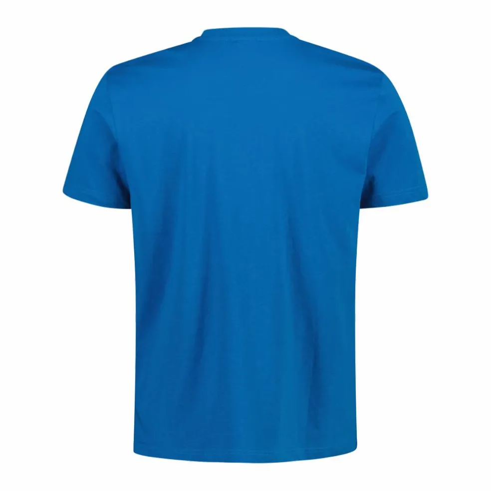 Stretch-Baumwoll-T-Shirt mit Logo