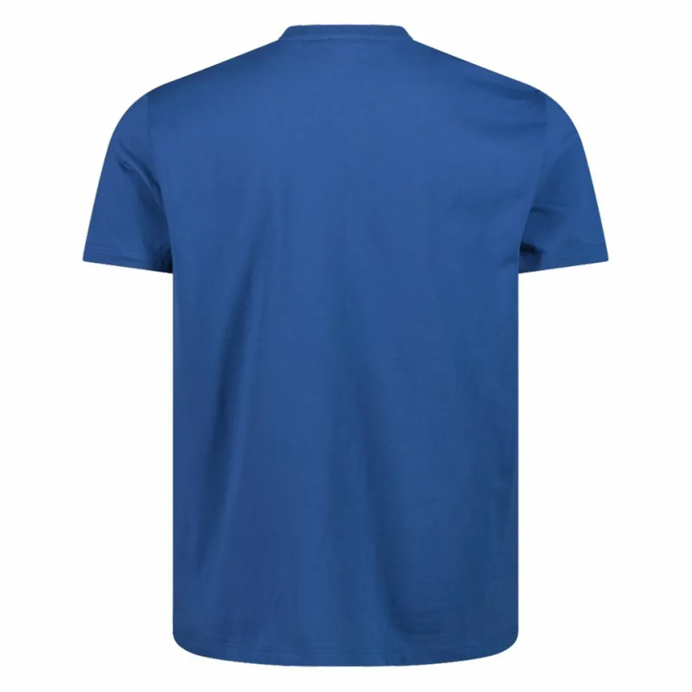 Stretch-Baumwoll-T-Shirt mit Logo
