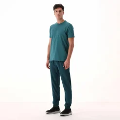 Stretch-Baumwoll-T-Shirt mit Logo