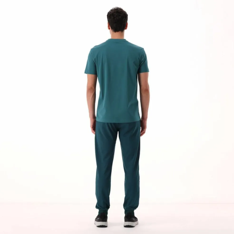 Stretch-Baumwoll-T-Shirt mit Logo