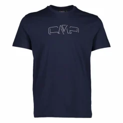 Stretch-Baumwoll-T-Shirt mit Logo