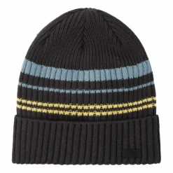 Strickmütze für Herren mit gestreifter Fleece-Innenseite