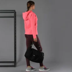 Sweatjacke mit durchgehendem Reißverschluss und Kapuze aus 4-Wege-Stretch