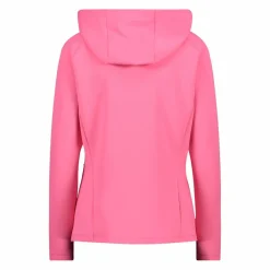 Sweatjacke mit durchgehendem Reißverschluss und Kapuze aus 4-Wege-Stretch