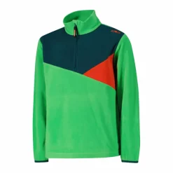 Sweatshirt mit halblangem Reißverschluss aus Arctic Fleece für Jungen mit geometrischen Details