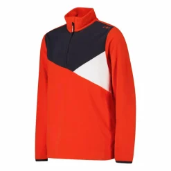 Sweatshirt mit halblangem Reißverschluss aus Arctic Fleece für Jungen mit geometrischen Details