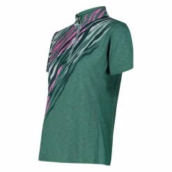 Technisches Radsport-T-Shirt für Damen mit kurzem Reißverschluss