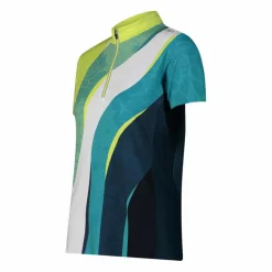 Technisches Radsport-T-Shirt für Damen mit kurzem Reißverschluss