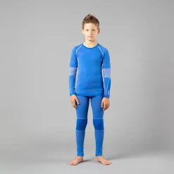 Unisex Baselayer-Top für Kinder mit Rundhalsausschnitt ohne Nähte