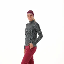 Unlimitech – Bedruckte Half-Zip-Fleeceshirt aus Softech Damen