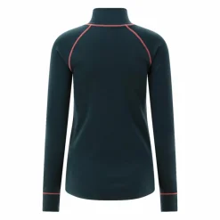 Unlimitech – Thermoshirt mit langen Ärmeln für Damen aus Merino mit halblangem Reißverschluss
