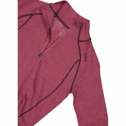 Unlimitech – Thermoshirt mit langen Ärmeln für Damen aus Merino mit halblangem Reißverschluss