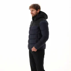 Wattierte Herrenjacke mit Kapuze