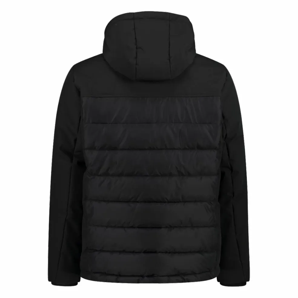 Wattierte Herrenjacke mit abnehmbarer Kapuze