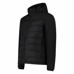 Wattierte Herrenjacke mit abnehmbarer Kapuze