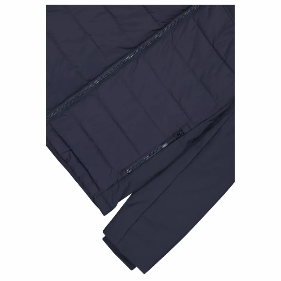 Wattierte Herrenjacke mit abnehmbarer Kapuze