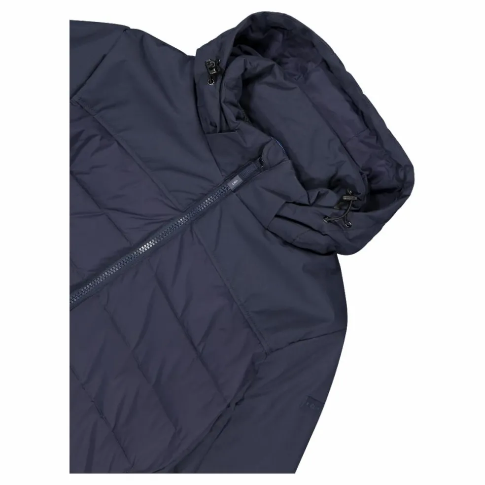 Wattierte Herrenjacke mit abnehmbarer Kapuze