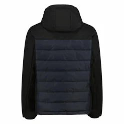 Wattierte Herrenjacke mit abnehmbarer Kapuze