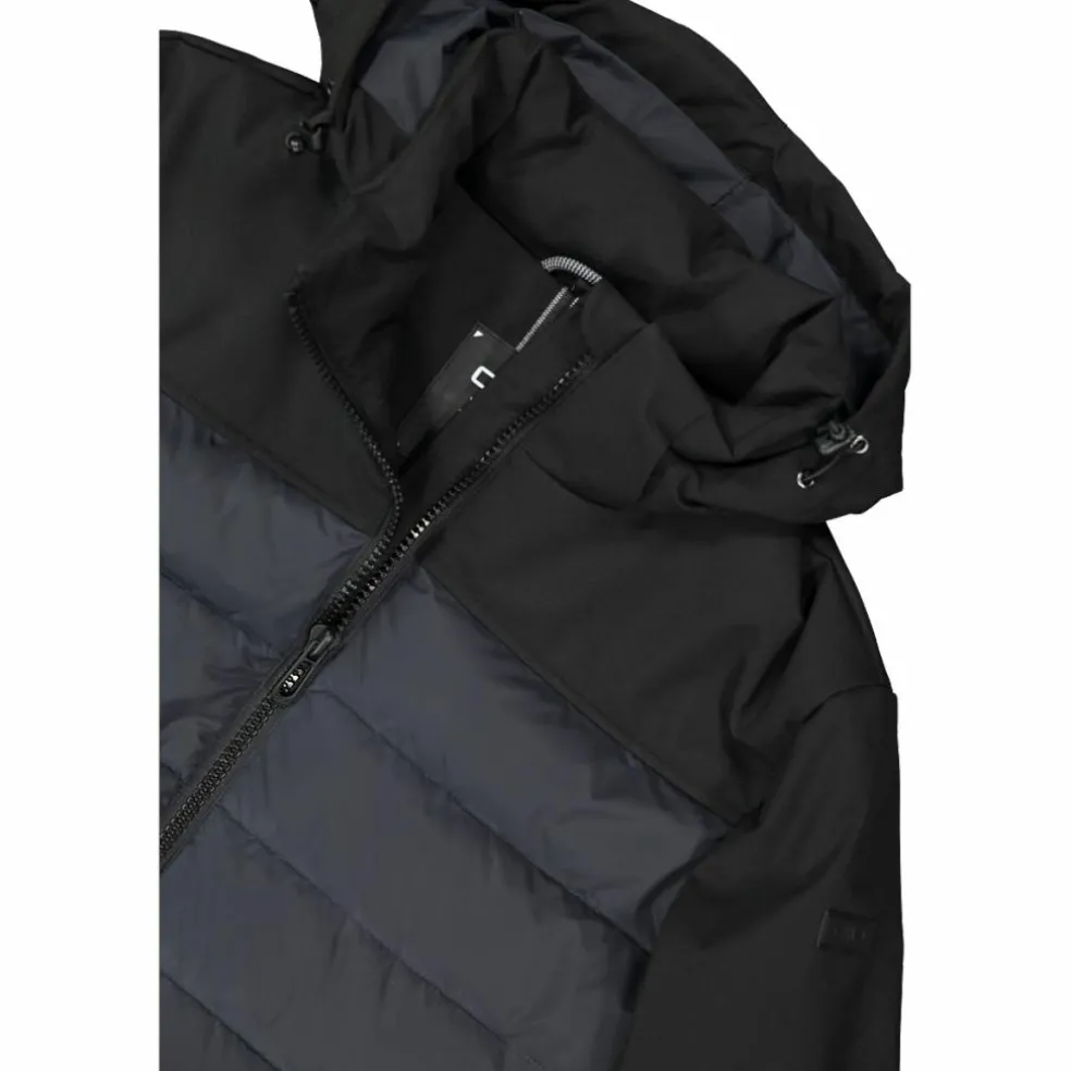 Wattierte Herrenjacke mit abnehmbarer Kapuze