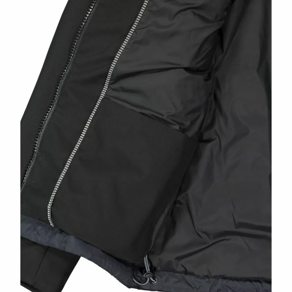 Wattierte Herrenjacke mit abnehmbarer Kapuze