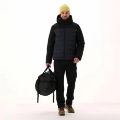 Wattierte Herrenjacke mit abnehmbarer Kapuze