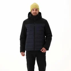 Wattierte Herrenjacke mit abnehmbarer Kapuze