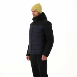 Wattierte Herrenjacke mit abnehmbarer Kapuze