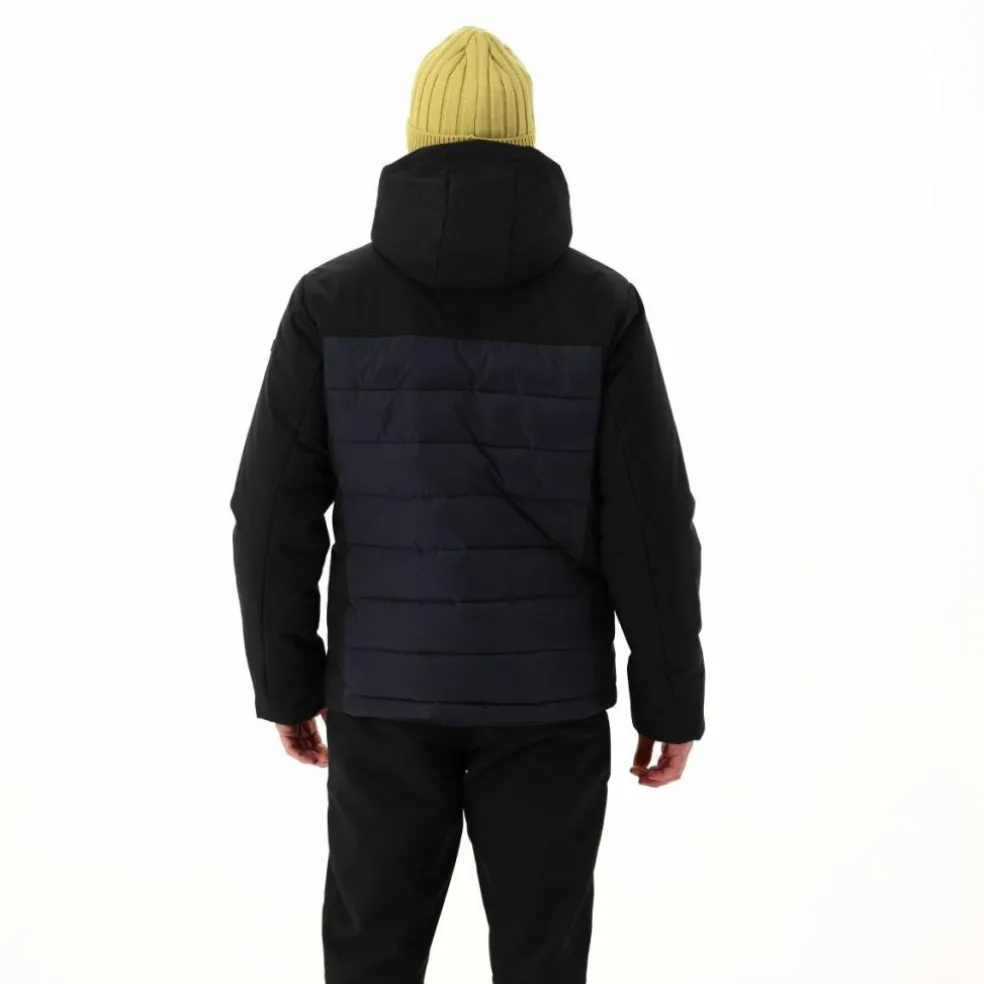 Wattierte Herrenjacke mit abnehmbarer Kapuze