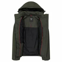 Wattierte Herrenjacke mit abnehmbarer Kapuze