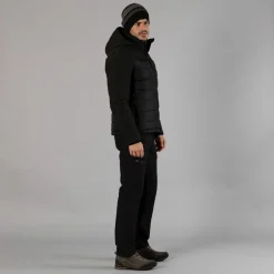 Wattierte Herrenjacke mit abnehmbarer Kapuze