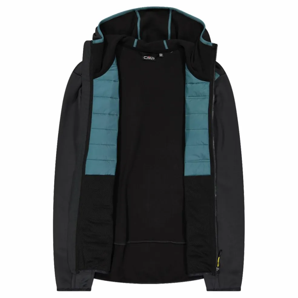 Wattierte Hybridjacke Unlimitech mit Kapuze für Herren