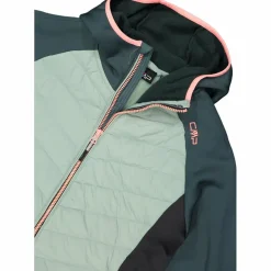 Wattierte Hybrid-Kapuzenjacke Unlimitech für Damen
