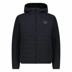 Wattierte Jacke aus Knit Tech für Herren mit Kapuze