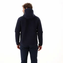 Wattierte Jacke aus Knit Tech für Herren mit Kapuze